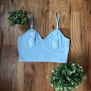 Baby Blue Bralette/Crop Top
